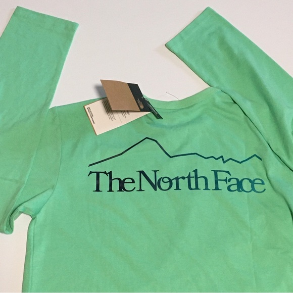 The North Face Long-Sleeve (L/S) Trail Tee T-Shirt Mens Sz S 50/50 Green NEW NWT - Picture 8 of 10